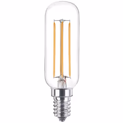 La lampadina a Led a Filamento con attacco E14, comunemente detto "attacco piccolo", con forma T25 4W, corrispondente ad una ...