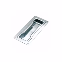 Maniglia incasso per portoni Acciaio zincato Larghezza mm 52/90 altezza mm 115/200