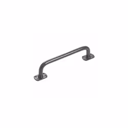 Maniglione per portoni diritto Acciaio verniciato nero Interasse mm 150/200 Tondo diametro mm 15 Fissaggio a vitare