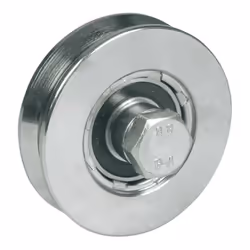 RUOTA GOLA V 1 CUSCINETTO ZNC mm. 100 Peso uniformemente distribuito B: 7,5C: 34D: Diametro 98L: 21Perno: M14 x 70Portata Mas ...