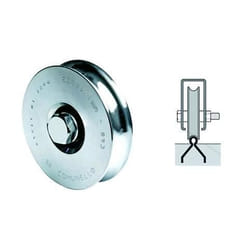 Comunello - Ruota Per Cancelli Gola a 'u' 100 2 Cuscinetti Cf. 1 Pz Con Bullone