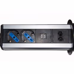 Link Accessori LKMPT02 prolunghe e multiple 1,6 m 2 presa(e) AC Interno Nero, Argento - Vista aggiuntiva 5
