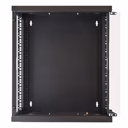 LINK ARMADIO RACK 19" 12 UNITA' DA MURO (A)620X (L)540 X PROFONDITA' 600 MM. COLORE NERO PORTA VETRO - Vista aggiuntiva 4