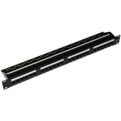 Link - patch panel 24 porte non schermato utp CAT.6 8 poli rack 19