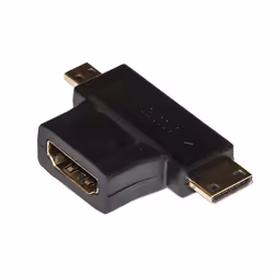 Link Accessori LKADAT57 adattatore per inversione del genere dei cavi HDMI A Micro-HDMI, Mini-HDMI Nero - Vista aggiuntiva 4