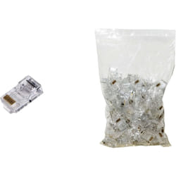 Link - confezione 100 pz connettori 8 poli plug RJ45 CAT.5E utp 100PZ (LKPL85U)