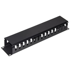 LINK Pannello Guidacavi Per Armadi Rack 19" 2U A Gabbia Nero 483X88X70 Mm In Metallo