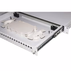 LINK Cassetto Fibra Ottica 24 Porte Per Adattatori Sc Duplex 1 Unita' Per Installazione 19" Grigio Con Binari Telescopici - Vista aggiuntiva 4