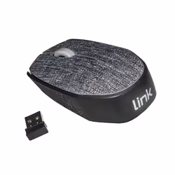 Link Accessori LKMOS06, Mano destra, Ottico, RF Wireless, 1000 DPI, Nero, Grigio