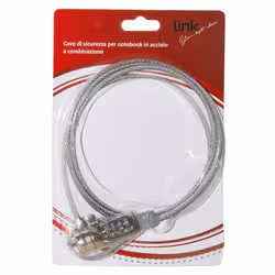 LINK Cavo Di Sicurezza Per Notebook Con Combinazione Mt. 1,50 - Vista aggiuntiva 5