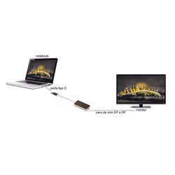 LINK Adattatore Usb-C Maschio- Mini Displayport Femmina - Vista aggiuntiva 5