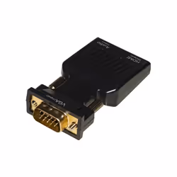 LINK LKADAT129, HDMI + 3.5mm, VGA (D-Sub), Femmina, Maschio, Nero, 270 g