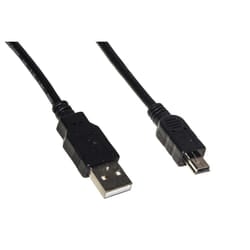 LINK Cavo Usb 2.0 Mini B 5 Poli Per Ricarica O Trasmissione Dati In Rame Mt.1,8