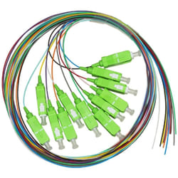 Link - set 12 cavi pigtail fibra ottica colorati connettori sc apc singlemode MT.2 (LKSC12APC)