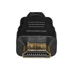 LINK Cavo Hdmi 4Kx2K 30Hz 3D+Ethernet Per Pc, Notebook, Hdtv, Ecc Contatti Dorati Mt 15 Colore Nero