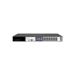 Switch di rete Link switch di rete 24 porte gigabit poe 300 watt + 2 porte sfp e una porta console RJ45 layer 2