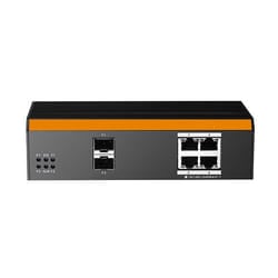 LINK Switch Industriale Managed Con 4 Porte Gigabit Poe Con 2 Porte Sfp Per Fibra Ottica