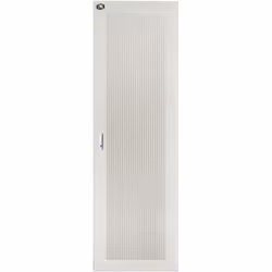 Porta in metallo traforata, colore grigio, per armadi marca Link 42 unità, con serratura.Una porta in metallo traforato garan ...
