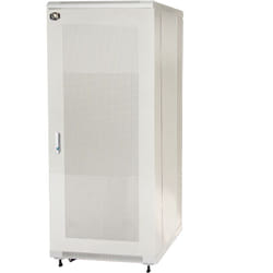 Link - Armadi rack armadio rack 19' 27U (A)1388 (L)600 (P)1000 colore grigio porta metallo traforata