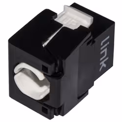 LINK Presa Rete Keystone Jack Rj45 Categoria 6 Utp Tooless Colore Nero 180° Contatti Dorati 50 Micron - Vista aggiuntiva 2