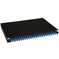 LINK Pannello Fibra Ottica 19" Con 24 Adattatori Lc Duplex Singlemode Profondita' 250 Mm Con Pigtail Installati Colore Nero