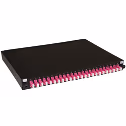 LINK Pannello Fibra Ottica 19" Con 24 Adattatori Lc Duplex Om4 Profondita' 250 Mm Colore Nero - Vista aggiuntiva 2