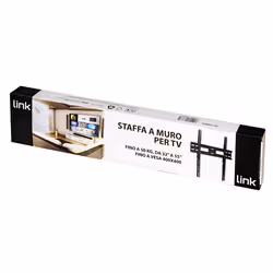 LINK Staffa A Muro Per Tv Fino A 50 Kg, Da 32 A 55" Fino A Vesa 400X400 27 Mm Distanza Dal Muro - Vista aggiuntiva 7