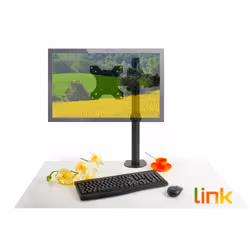 LINK Braccio Supporto Da Tavolo Con Morsa A Due Snodi Per Video 13-32" Fino A 8 Kg - Vista aggiuntiva 2