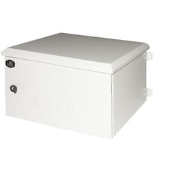 Link - Armadi rack armadio rack 19 pollici 6U per reti da esterno classe protezione IP55 misure mm (L)600X(P)450X(A)333 grigio chiaro con ventole