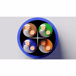 LINK Cavo Solido Utp Per Reti Categoria 6 Lszh Awg24 In Rame Matassa Mt 305 Classe Cpr Cca Colore Blu - Vista aggiuntiva 2
