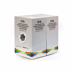 LINK Cavo Solido Utp Per Reti Categoria 6 Lszh Awg24 In Rame Matassa Mt 305 Classe Cpr Cca Colore Blu - Vista aggiuntiva 5