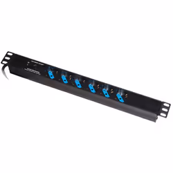 Multipresa wireless da rack, per installazione su rack 19”, con 6 porte, per cavi italiani e schuko. Le porte della multipres ...