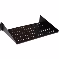 Link - LKRIP250N2U ripiano universale per armadio rack, 1Unità, acciaio verniciato a polvere elettrostatica nero RAL9005 capacità carico 25 kg