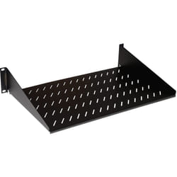 Link - LKRIP250N2U ripiano universale per armadio rack, 1Unità, acciaio verniciato a polvere elettrostatica nero RAL9005 capacità carico 25 kg