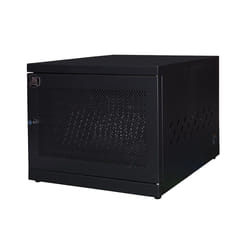 LINK Armadio Alloggiamento 16 Notebook O Tablet Colore Nero Con 2 Multiprese Con 16 Porte Usb 5 Volt 3,4A E 1 Multipresa 8 Porte Universali Ita/Schuko