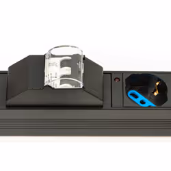 LINK Multipresa Alimentazione Per Rack 19" Con 6 Prese Universali Tripolari/Schuko Magnetotermica Con Staffe Colore Rosso - Vista aggiuntiva 5