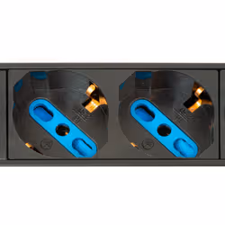 LINK Multipresa Alimentazione Per Rack 19" Con 6 Prese Universali Tripolari/Schuko Magnetotermica Con Staffe Colore Rosso - Vista aggiuntiva 6