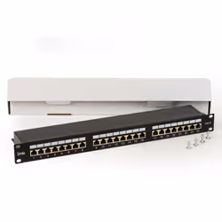 LINK Pannello Patch Per Reti Con 24 Porte Rj45 Cat 6 Schermato 19" Colore Nero - Vista aggiuntiva 2