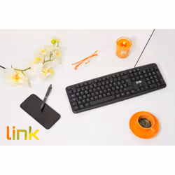 LINK Tastiera Italiana Usb 108 Tasti Colore Nero In Ecoplastica - Vista aggiuntiva 2