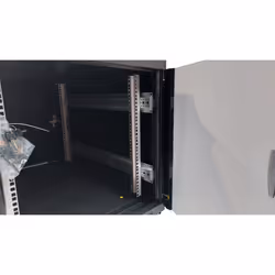 LINK ARMADIO RACK 19" 12 UNITA' (A)700X (L)600 X PROFONDITA' 800 MM. COLORE NERO PORTA VETRO - Vista aggiuntiva 4