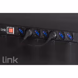 LINK Multipresa Da Rack 19" 7 Prese Universali Con Interruttore Spina Italiana 16A Cavo Mt 3 - Vista aggiuntiva 2