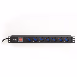LINK Multipresa Da Rack 19" 7 Prese Universali Con Interruttore Spina Italiana 16A Cavo Mt 3 - Vista aggiuntiva 4