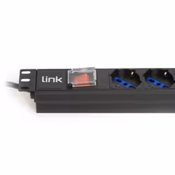 LINK Multipresa Da Rack 19" 7 Prese Universali Con Interruttore Spina Italiana 16A Cavo Mt 3 - Vista aggiuntiva 5