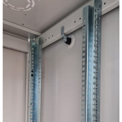 Link - Armadi rack armadio rack per reti 19' 26U (A)1291, (L)600, (P)600 colore grigio porta traforata serie eavi