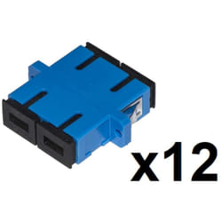 Link - confezione 12 adattatori fibra ottica sc/sc singlemode duplex (LKSCDS12)