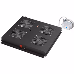 Gruppo 4 ventole 220 volt 120x120x38mm con griglia di protezioneSi installano a soffitto dei mobili rack da pavimento marchio ...