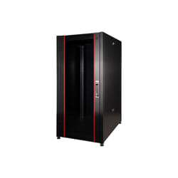 Link - Armadi rack armadio rack per reti 19' 26U (A)1291, (L)600, (P)600 colore nero porta vetro serie eavi