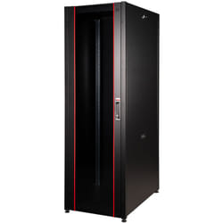 Link - Armadi rack armadio rack per reti 19' 42U (A)2002, (L)800, (P)1000 colore nero porta traforata serie eavi