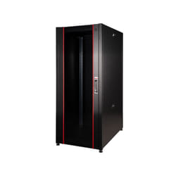 Link - Armadi rack armadio rack per reti 19' 42U (A)2002, (L)600, (P)1000, colore nero porta a vetro serie eavi
