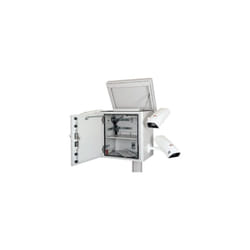 Link - Armadi rack armadio 19' 6U esterno IP66 installazione su palo con ventole